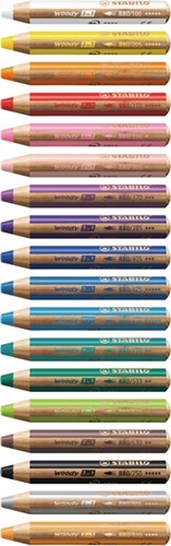 Kleurpotlood STABILO 880 woody 3 in 1 Arty 10st 10 Stuk-2