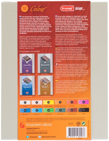 Kleurpotlood Bruynzeel Design set 12 kleuren 12 Stuk-3