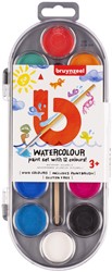 Waterverfset Bruynzeel Kids set 12 kleuren 1 Stuk