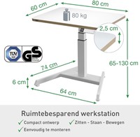 Zit-Sta bureau Leitz Ergo elektrisch compact 1 Stuk-10