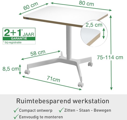 Zit-Sta bureau Leitz Ergo compact 1 Stuk-2