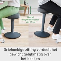 Actieve zitkruk Leitz Ergo met comfortzitting-9