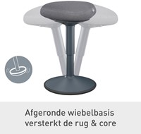 Actieve zitkruk Leitz Ergo met gasveer 47-64cm-10