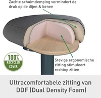 Actieve zit-stakruk Leitz Ergo met gasveer 57-82cm zwart-1