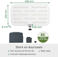 Bureau ophangbord Leitz Ergo klein 1 Stuk-3