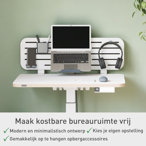 Bureau ophangbord Leitz Ergo met laptophouder-6