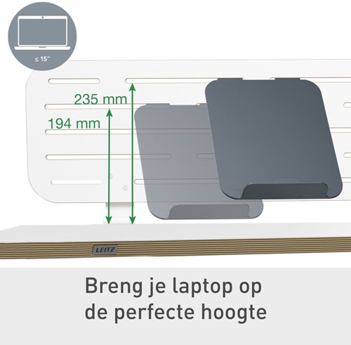 Bureau ophangbord Leitz Ergo met laptophouder 1 Stuk-4