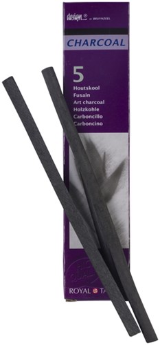 Houtskool Bruynzeel Design 5st zwart 5 Stuk-3