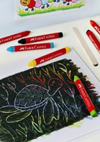 Waskrijt Faber-Castell driehoekig ass 12 Stuk-3