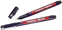 Fineliner edding 1800 0.25-0.35-0.5mm zwart 3 Stuk-3