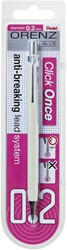 Vulpotlood Pentel Orenz B 0.2mm wit 1 Stuk