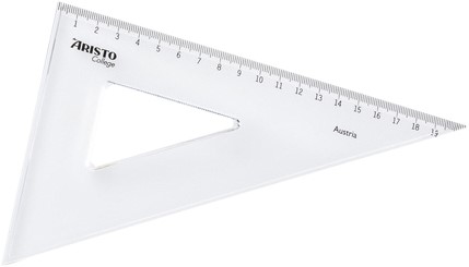 Driehoek Aristo 23620 200mm 60 graden kunststof 1 Stuk-2