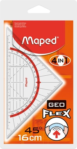 Geodriehoek Maped GeoFlex 16cm 1 Stuk
