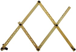 Pantograaf Rumold P4 hardhout lengte 34cm grijs 1 Stuk