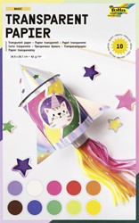 Transparant papier Folia 18.5x29.7cm 42gr 10v 10kl 10 Vel