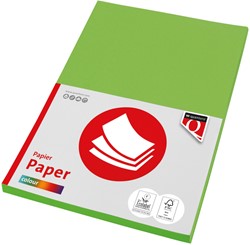 Kopieerpapier Quantore Col-100 A4 120gr helgroen 100 Vel