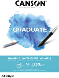 Aquarelpapier Canson Graduate 20vel 250gr A3 wit 1 Stuk