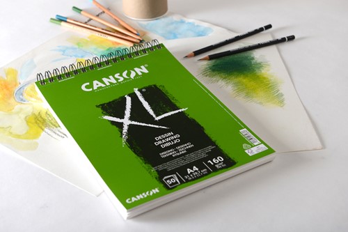 Tekenpapier Canson XL Drawing 50vel 160gr A3 wit 50 Vel-2