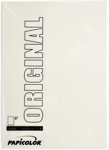 Kopieerpapier Papicolor A4 200gr anjerwit 6 Vel-2