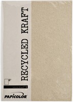 Kopieerpapier Papicolor A4 220gr kraft grijs 6 Vel-2