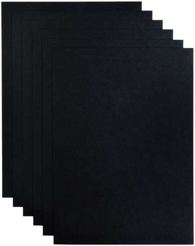 Kopieerpapier Papicolor A4 200gr 6 vel ravenzwart
