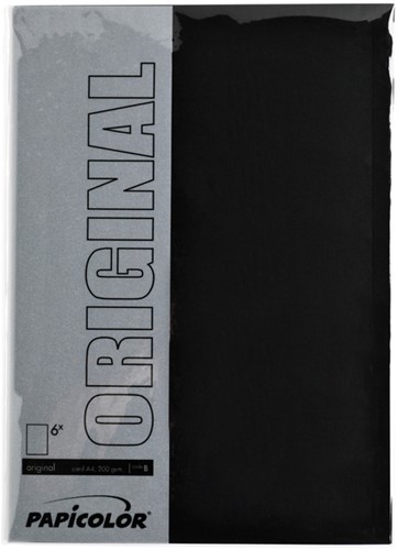 Kopieerpapier Papicolor A4 100gr ravenzwart 12 Vel-2