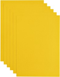 Kopieerpapier Papicolor A4 200gr dottergeel 6 Vel