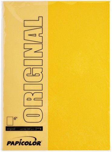Kopieerpapier Papicolor A4 100gr dottergeel 12 Vel-2