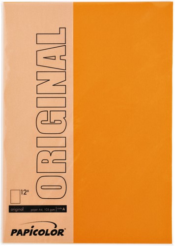 Kopieerpapier Papicolor A4 100gr oranje 12 Vel-2