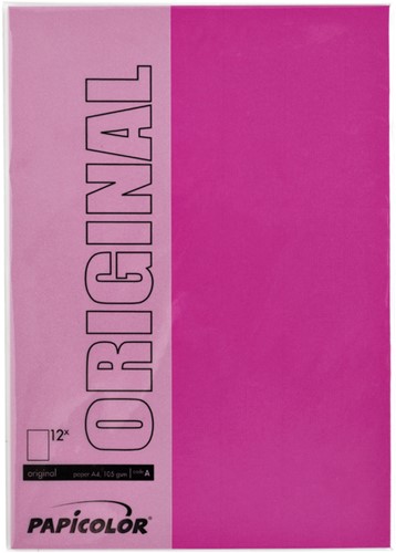 Kopieerpapier Papicolor A4 200gr felroze 6 Vel-2