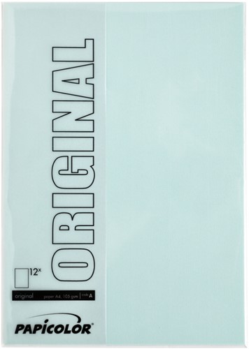 Kopieerpapier Papicolor A4 200gr zeegroen 6 Vel-2