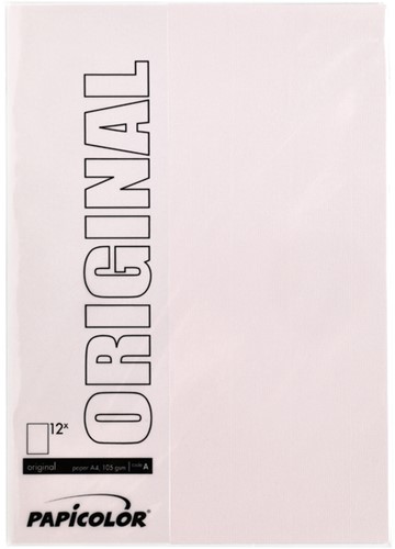 Kopieerpapier Papicolor A4 100gr lichtroze 12 Vel-2