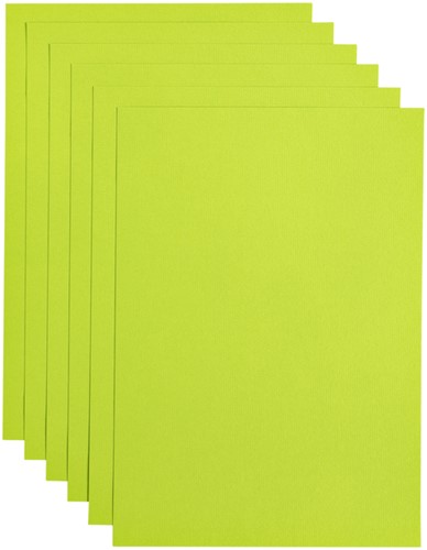Kopieerpapier Papicolor A4 200gr appelgroen 6 Vel