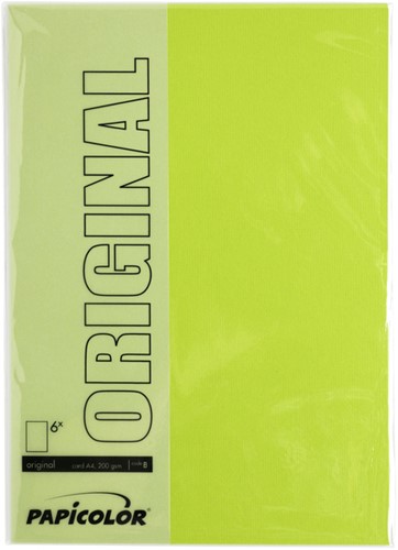 Kopieerpapier Papicolor A4 100gr appelgroen 12 Vel-2