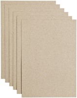 Kopieerpapier Papicolor A4 220gr kraft grijs 6 Vel