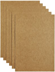 Kopieerpapier Papicolor A4 100gr kraft bruin 12 Vel