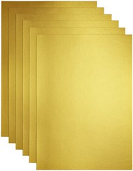 Kopieerpapier Papicolor A4 300gr goud 3 Vel