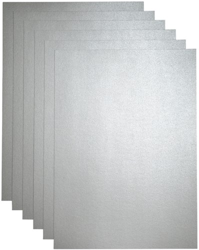 Kopieerpapier Papicolor A4 120gr zilver 6 Vel