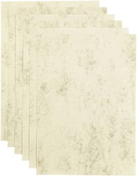 Kopieerpapier Papicolor A4 90gr marble ivoor 12 Vel