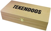 Tekendoos 27x15x8cm 3 vakken beukenhout 1 Stuk
