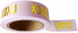 TAPE WASHI ROZE XOXO 1 Stuk