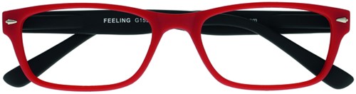 Leesbril I Need You +1.00 dpt Feeling rood-zwart