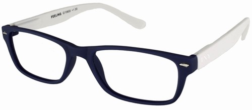 Leesbril I Need You +2.50 dpt Feeling blauw-wit-2