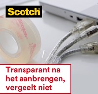 Plakband Scotch Crystal 600 19mmx25m tr + handdisp 1 Stuk-2