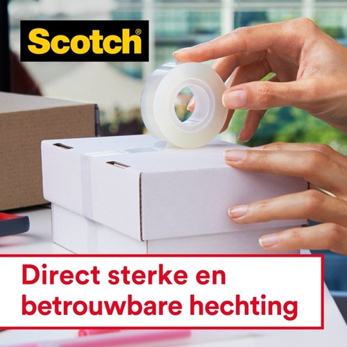 Plakband Scotch Crystal 600 19mmx15m tr + handdisp 1 Stuk-3