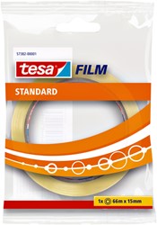 Plakband tesafilm Standaard 66mx15mm transparant 1 Stuk