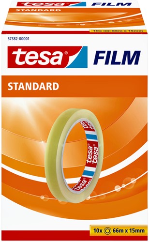 Plakband tesafilm Standaard 66mx15mm transparant 1 Stuk-3