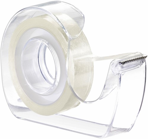 Tape tesafilm dubbelz 12mmx7.5m tr met dispenser 1 Stuk-2