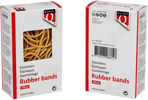 Elastiek Quantore 22 100x1.5x1mm 100 gr 100 Gram-2