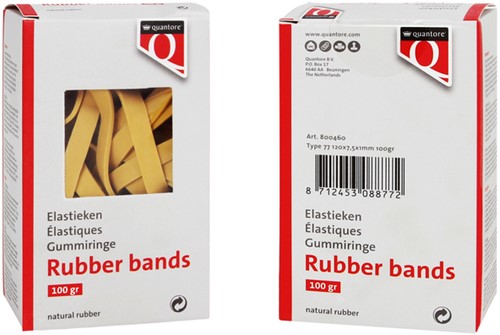 Elastiek Quantore 77 120x7.5x1mm 100gr 100 Gram-2